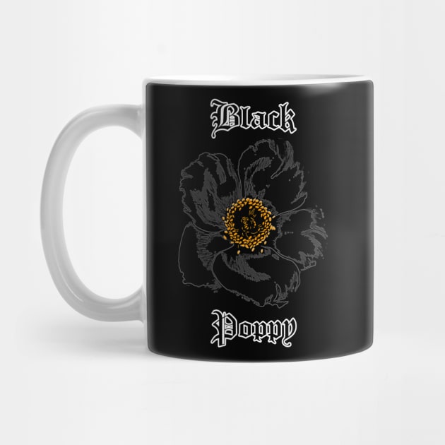 Black Poppy – Gothic flower by IrvinGoth Garden